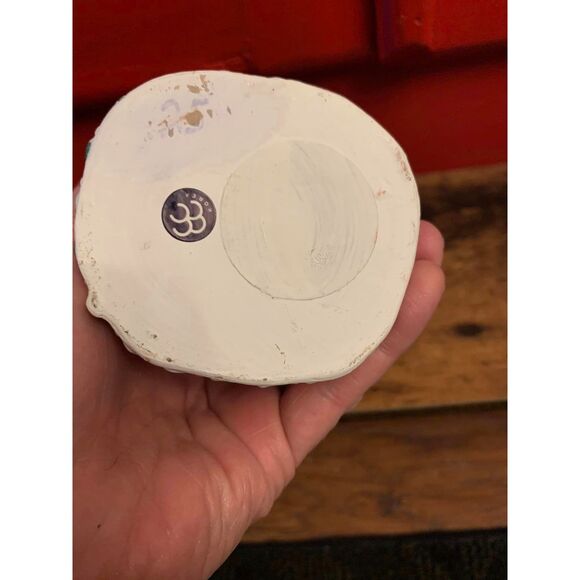 Santa Claus Taper Candle Holder Traditional Santa Christmas Holiday 6.5" approx. - Picture 5 of 5